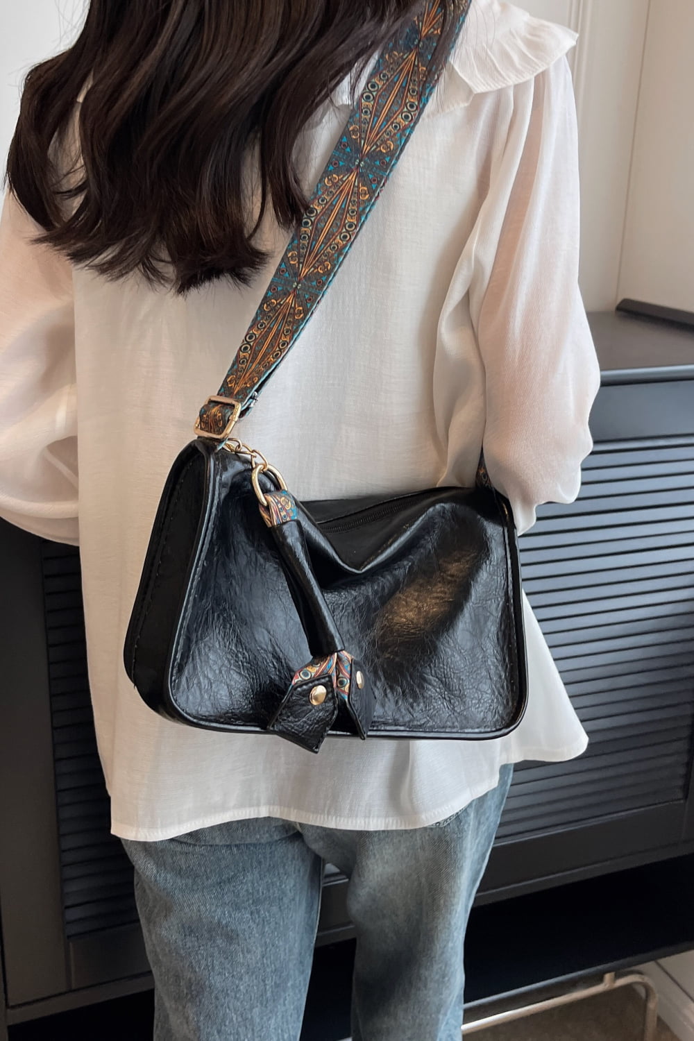 Adored Faux Leather Small Shoulder Bag